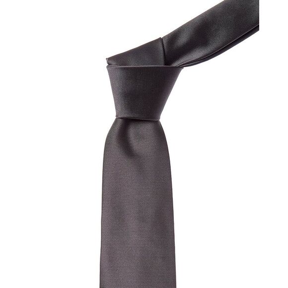 Canali Brown Silk Tie, Brown
